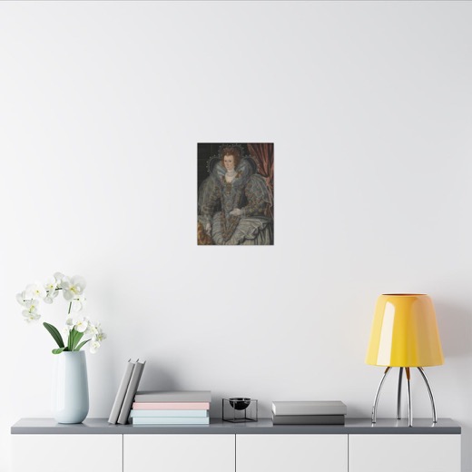 Portrait of a Woman on 12 × 16 matte canvas, room view 2.