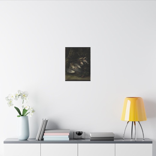 A Partridge and Small Game Birds on 12 × 16 matte canvas, room view 2.