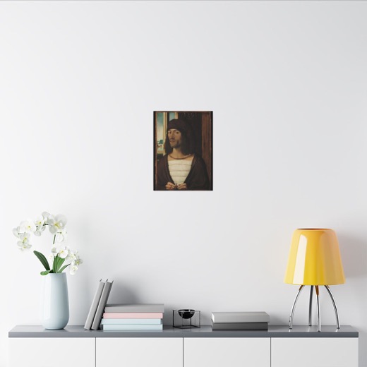 Portrait of a Man on 12 × 16 matte canvas, room view 2.