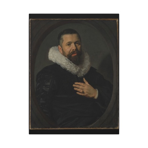 Portrait of a Bearded Man with a Ruff on 12 × 16 matte canvas, front.