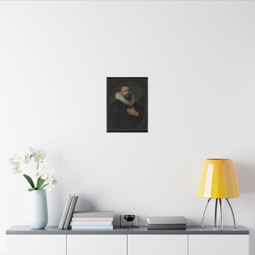 Portrait of a Bearded Man with a Ruff on 12 × 16 matte canvas, room view 2.