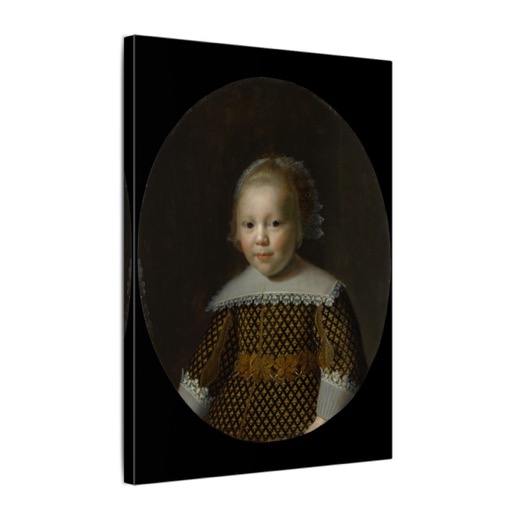 Portrait of a Young Boy on 12 × 16 matte canvas, side.