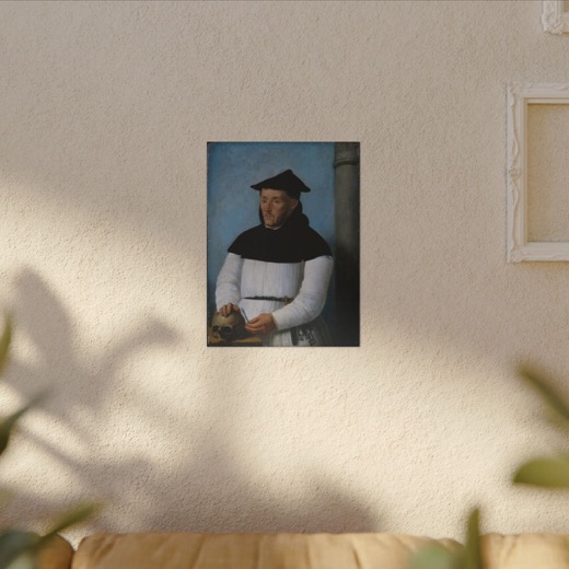 Portrait of a Surgeon on 12 × 16 matte canvas, room view.