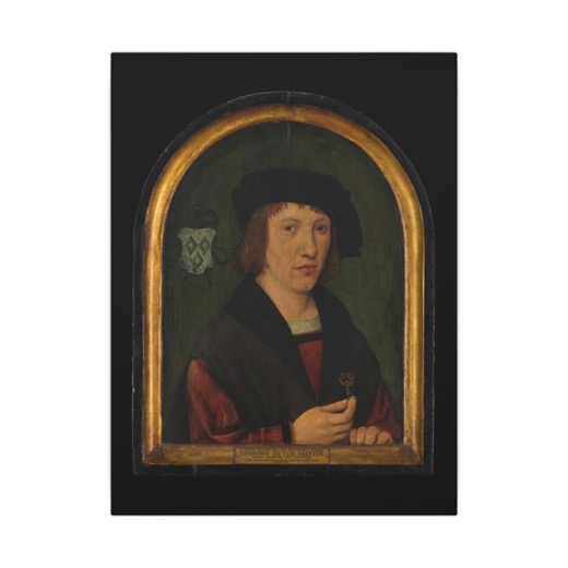 Portrait of a Young Man of the Van Steynoert Family on 12 × 16 matte canvas, front.