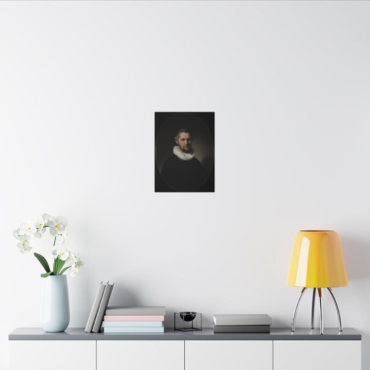 Portrait of a Man on 12 × 16 matte canvas, room view 2.