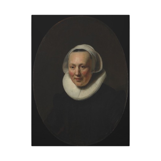 Portrait of a Woman on 12 × 16 matte canvas, front.