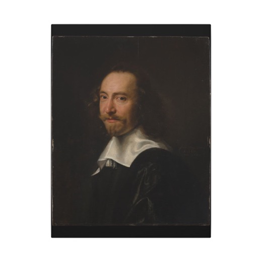 Portrait of a Man on 12 × 16 matte canvas, front.