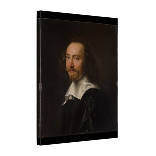 Portrait of a Man on 12 × 16 matte canvas, side.