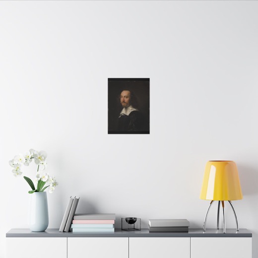 Portrait of a Man on 12 × 16 matte canvas, room view 2.