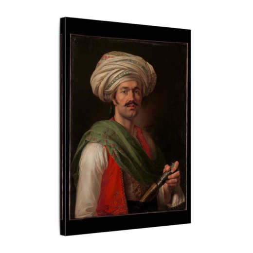 Portrait of a "Mamelouk" on 12 × 16 matte canvas, side.