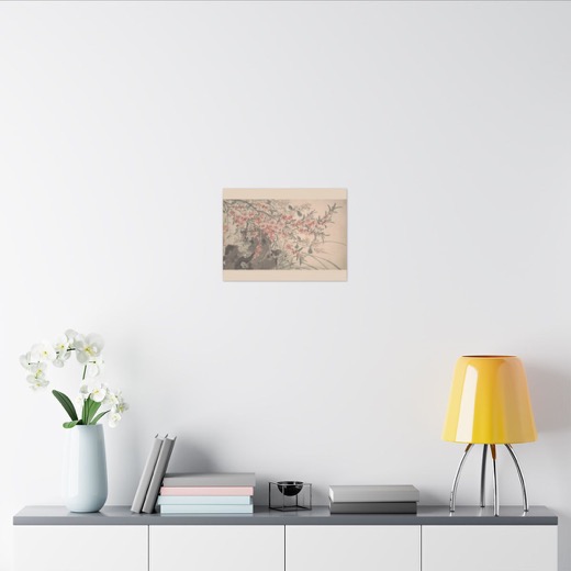 Garden Flowers on 16 × 12 matte canvas, room view 2.