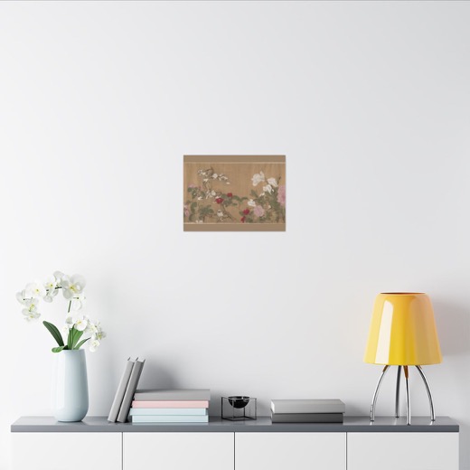 One Hundred Flowers on 16 × 12 matte canvas, room view 2.