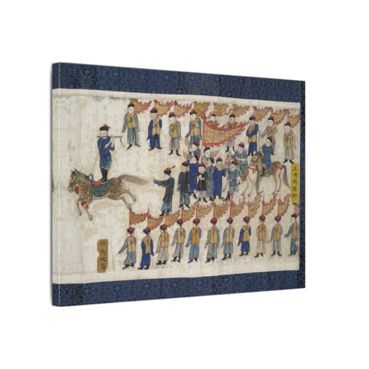 Horsemanship Competition for the Shunzhi Emperor on 16 × 12 matte canvas, side.