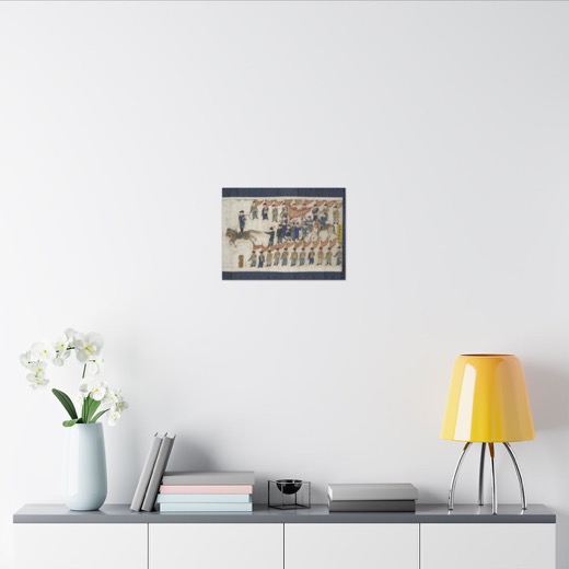 Horsemanship Competition for the Shunzhi Emperor on 16 × 12 matte canvas, room view 2.