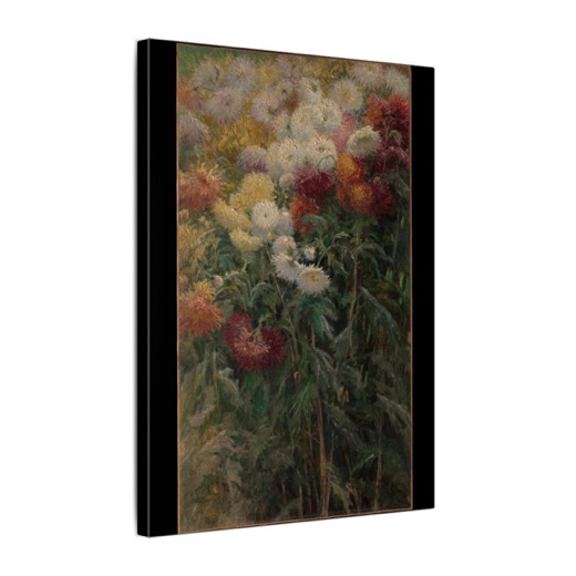 Chrysanthemums in the Garden at Petit-Gennevilliers on 12 × 16 matte canvas, side.