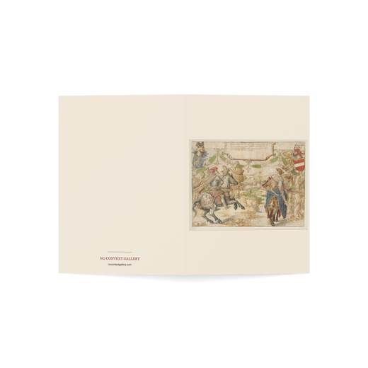 Otto, Count of Nassau and his Wife Adelheid van Vianen on 10-card blank-inside pack, open cover.