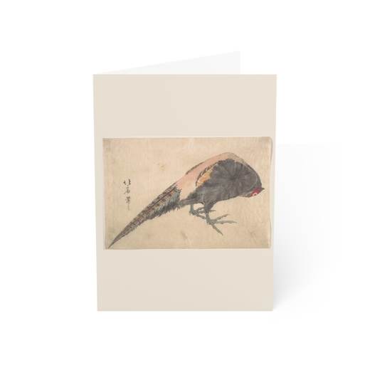 Bird on 10-card blank-inside pack, front.