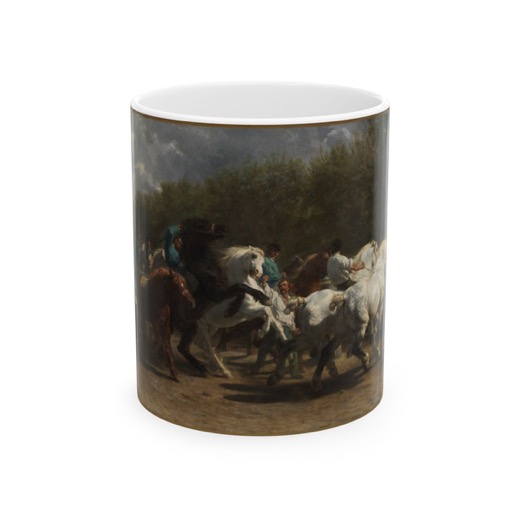 The Horse Fair on Glossy ceramic mug · 11 oz / 15 oz, front.