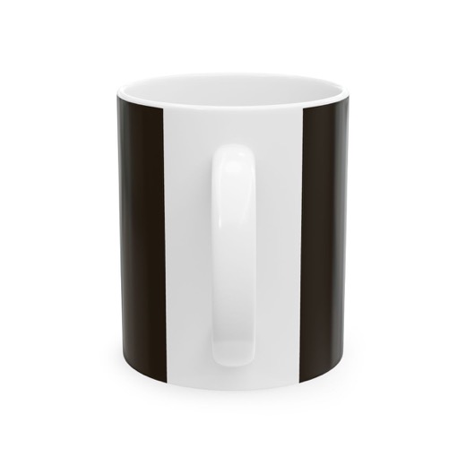 The Forest in Winter at Sunset on Glossy ceramic mug · 11 oz / 15 oz, back.