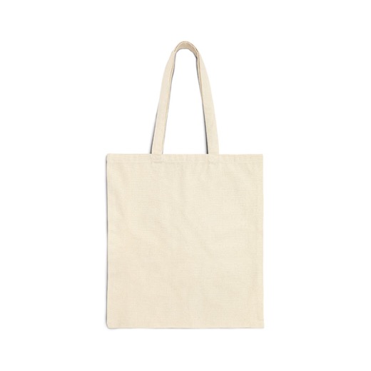 The Nymph of Fontainebleau on Natural cotton canvas tote bag, back.