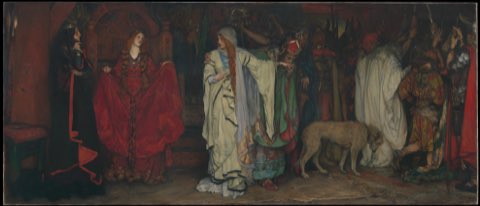 "King Lear," Act I, Scene I by Edwin Austin Abbey.