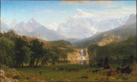 The Rocky Mountains, Lander's Peak by Albert Bierstadt.