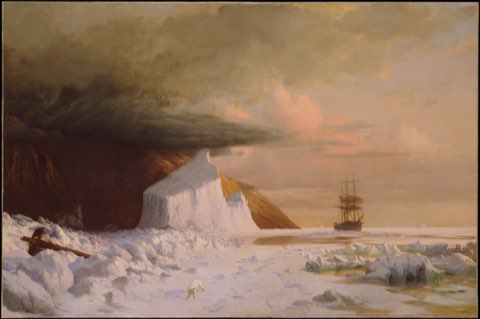 An Arctic Summer: Boring Through the Pack in Melville Bay by William Bradford.