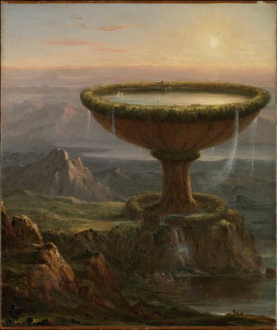 The Titan's Goblet by Thomas Cole.