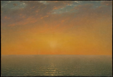 Sunset on the Sea by John Frederick Kensett.