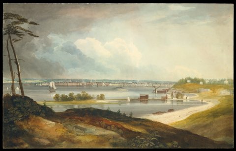 New York from the Heights near Brooklyn by William Guy Wall.