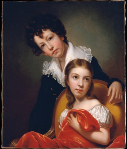 Michael Angelo and Emma Clara Peale by Rembrandt Peale.
