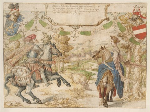 Otto, Count of Nassau and his Wife Adelheid van Vianen by Bernard van Orley.