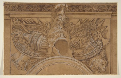 Armorial Trophy by Polidoro da Caravaggio.