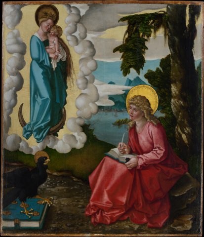 Saint John on Patmos by Hans Baldung (called Hans Baldung Grien).