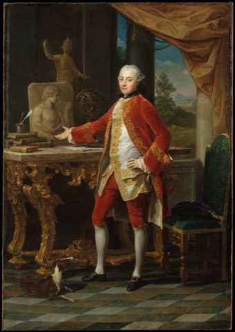 Portrait of a Young Man by Pompeo Batoni.