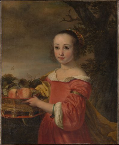 Petronella Elias (1648–1667) with a Basket of Fruit by Ferdinand Bol.