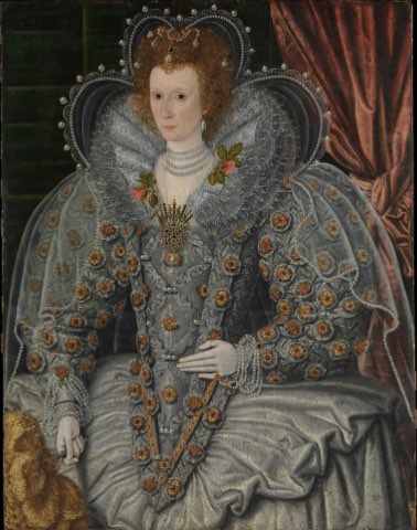 Portrait of a Woman by British Painter.