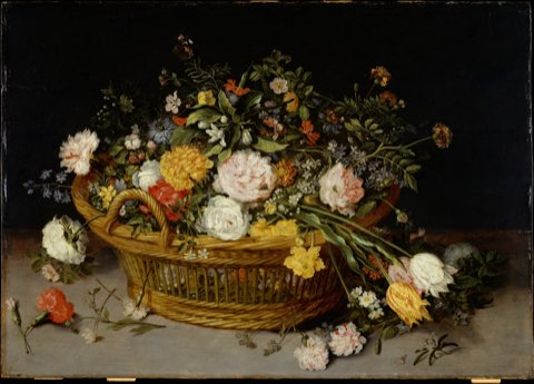 A Basket of Flowers by Jan Brueghel the Younger.
