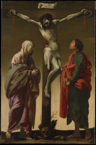 The Crucifixion with the Virgin and Saint John by Hendrick ter Brugghen.