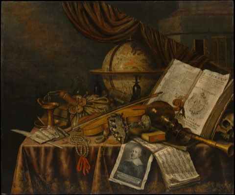 Vanitas Still Life by Edwaert Collier.