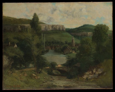 View of Ornans by Gustave Courbet.