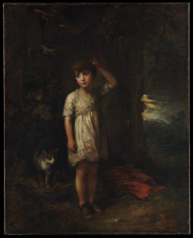 A Boy with a Cat—Morning by Thomas Gainsborough.