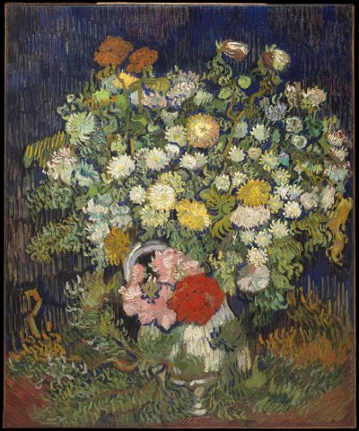 Bouquet of Flowers in a Vase by Vincent van Gogh.