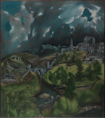 View of Toledo by El Greco (Domenikos Theotokopoulos).