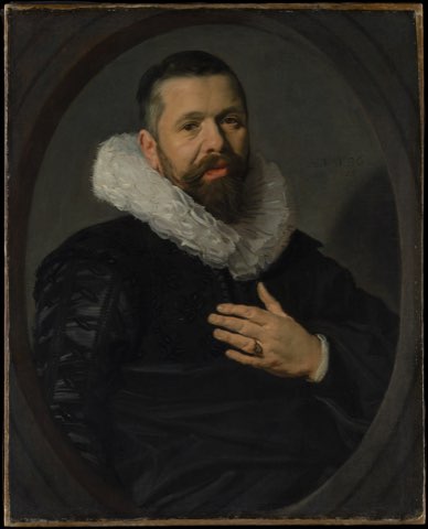 Portrait of a Bearded Man with a Ruff by Frans Hals.
