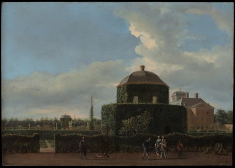 The Huis ten Bosch at The Hague and Its Formal Garden (View from the East) by Jan van der Heyden.