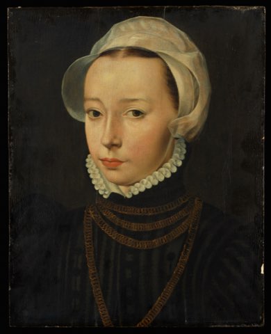 Portrait of a Young Woman by Pieter Jansz. Pourbus.
