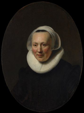 Portrait of a Woman by Rembrandt (Rembrandt van Rijn).