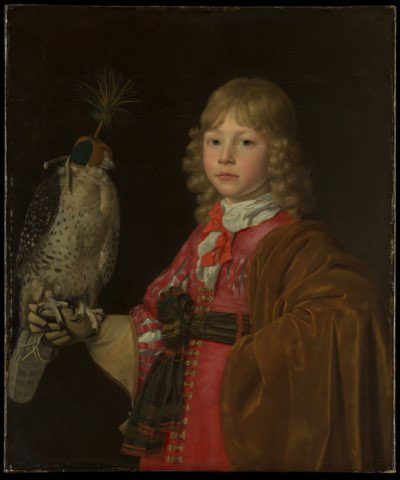 Portrait of a Boy with a Falcon by Wallerant Vaillant.