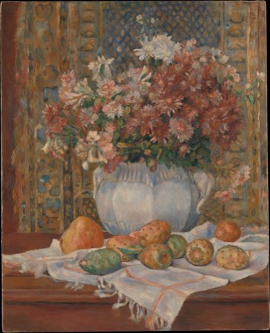 Still Life with Flowers and Prickly Pears by Auguste Renoir.